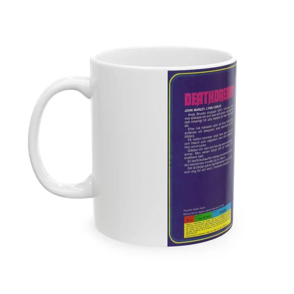 DEATHDREAM MAC VIDEO (VHS COVER) - White Coffee Mug - Go Mug Yourself