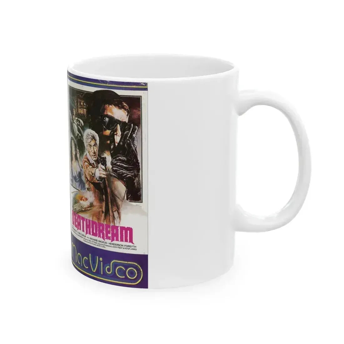 DEATHDREAM MAC VIDEO (VHS COVER) - White Coffee Mug - Go Mug Yourself