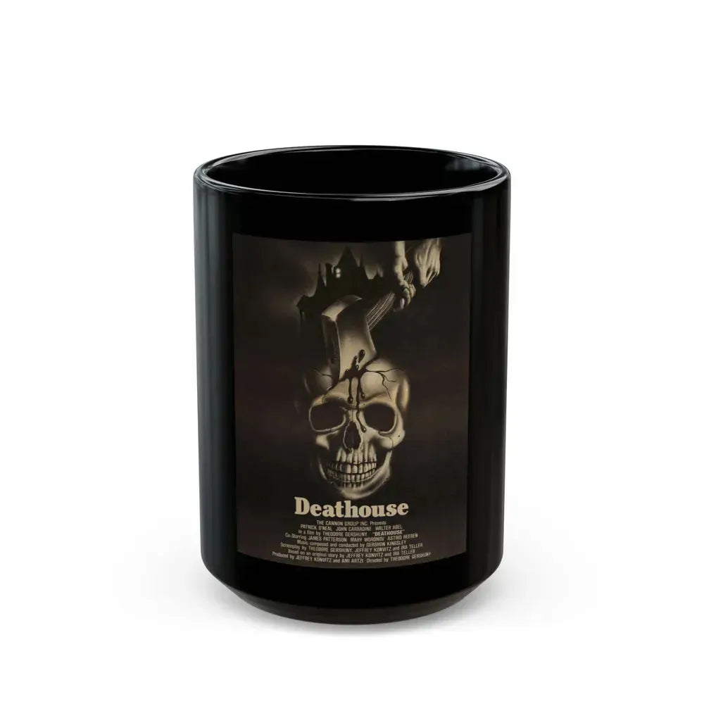DEATHOUSE (SILENT NIGHT, BLOODY NIGHT) 1972 Movie Poster - Black Coffee Mug 15oz - Go Mug Yourself