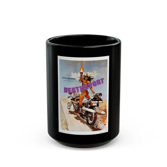 DEATHSPORT (2) 1978 Movie Poster - Black Coffee Mug 15oz - Go Mug Yourself