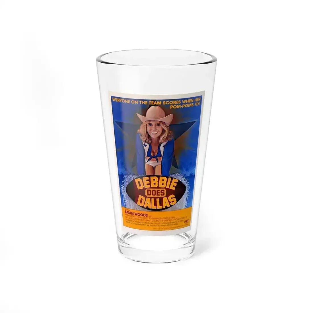 DEBBIE DOES DALLAS 1978 Movie Poster - Pint Glass 16oz 16oz - Go Mug Yourself