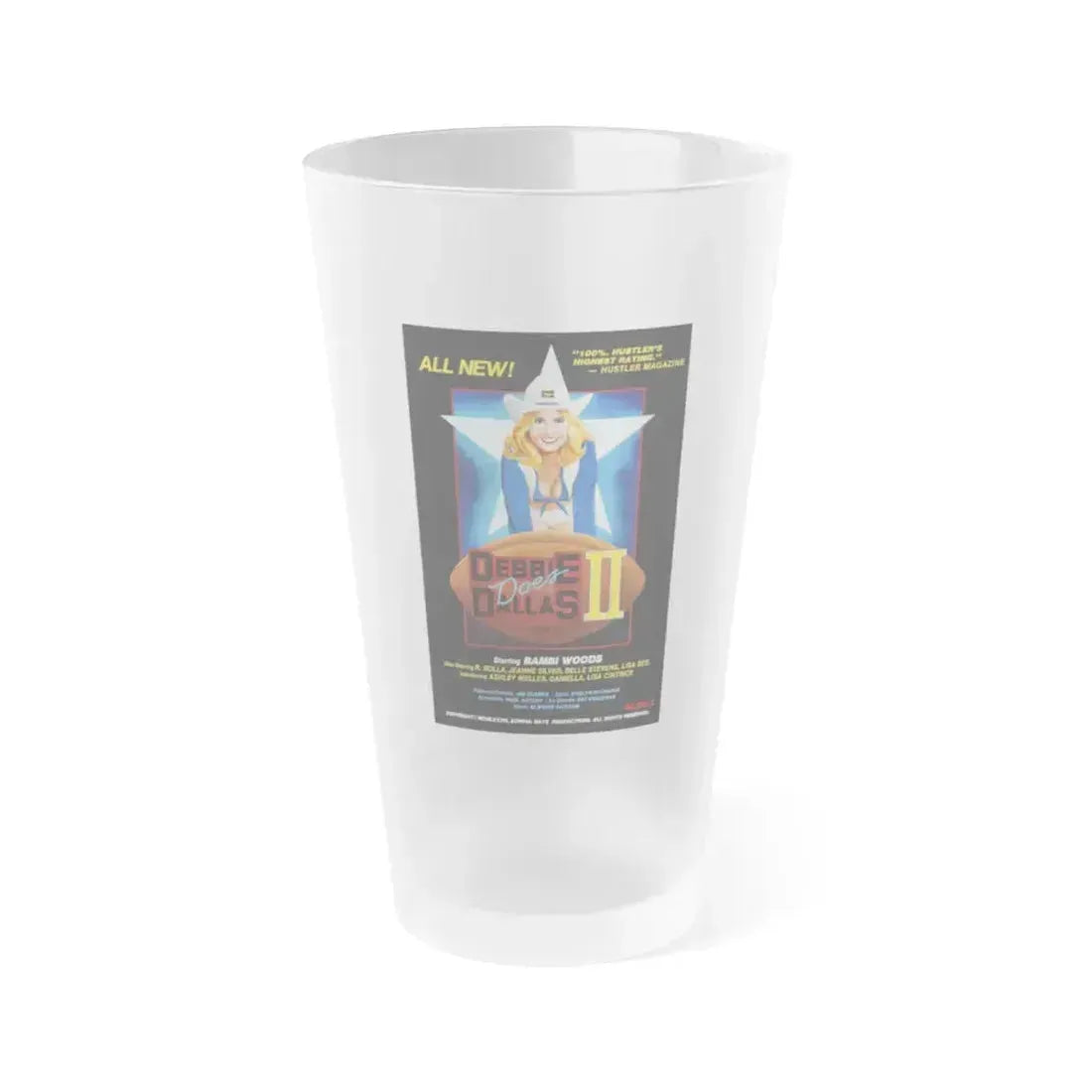 DEBBIE DOES DALLAS 2 1981 Movie Poster - Frosted Pint Glass 16oz 16oz Frosted - Go Mug Yourself