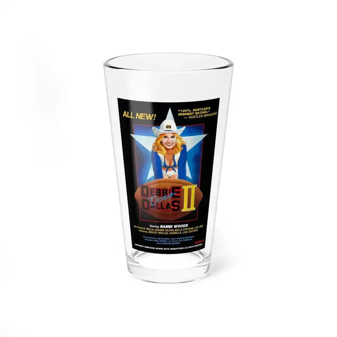 DEBBIE DOES DALLAS 2 1981 Movie Poster - Pint Glass 16oz 16oz - Go Mug Yourself