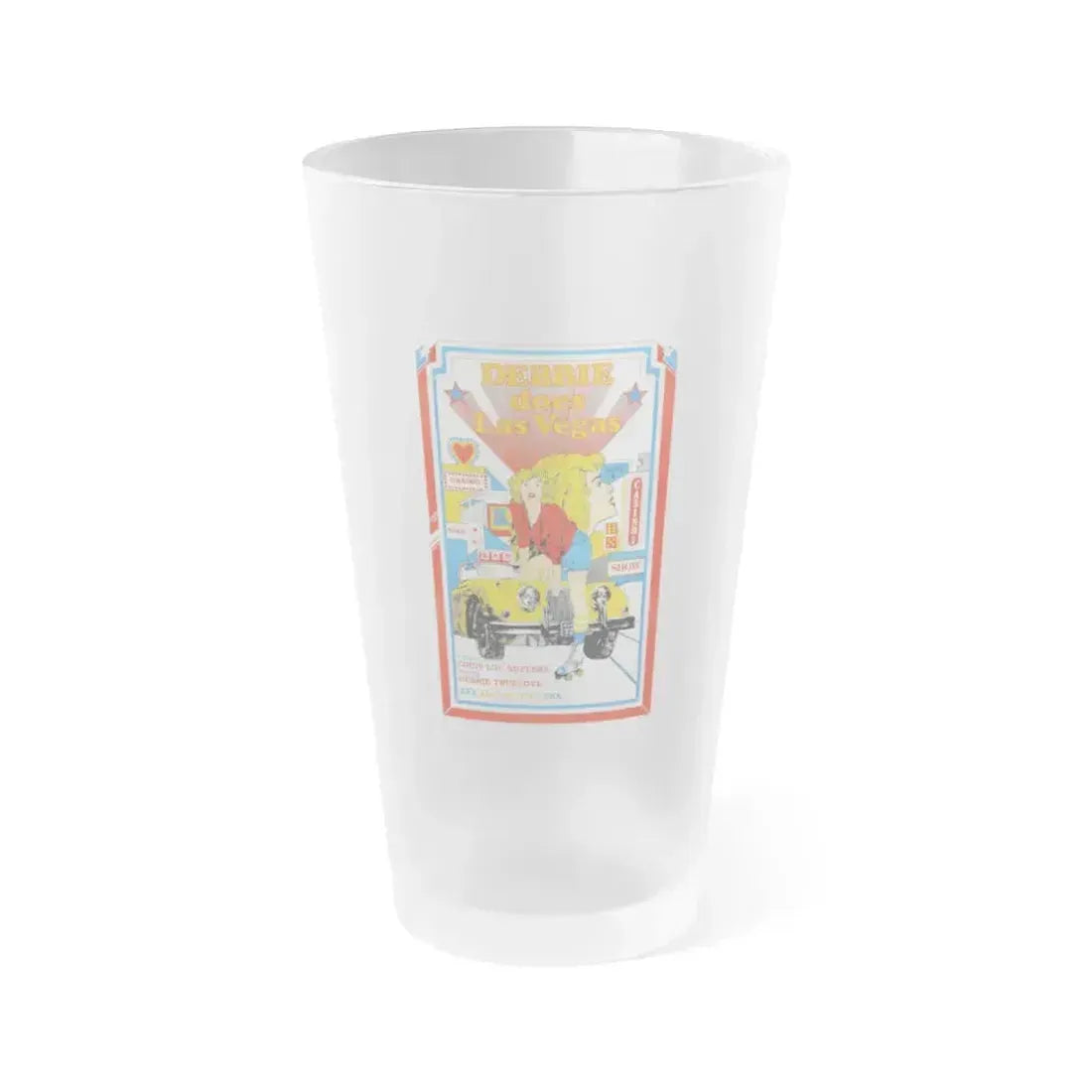 DEBBIE DOES LAS VEGAS 1981 Movie Poster - Frosted Pint Glass 16oz 16oz Frosted - Go Mug Yourself