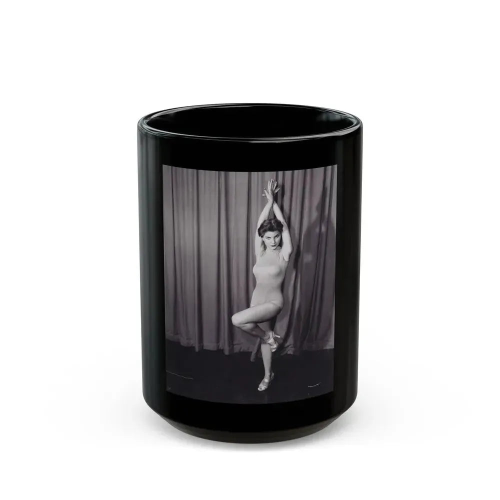 Debra Paget #07 (Vintage Female Icon) Black Coffee Mug 15oz - Go Mug Yourself