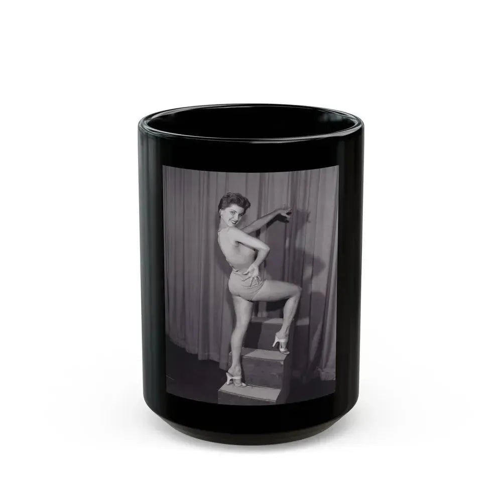 Debra Paget #08 (Vintage Female Icon) Black Coffee Mug 15oz - Go Mug Yourself