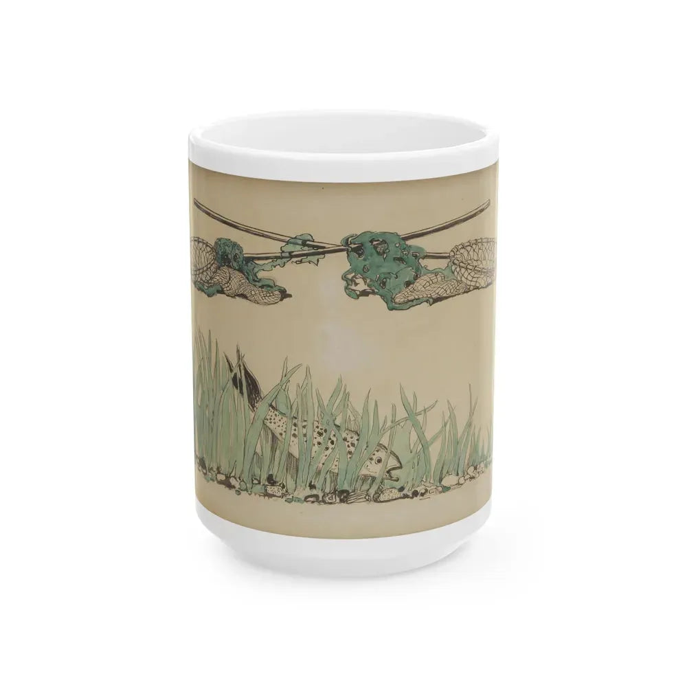 Decorations for Water Babies, book illustration - White Coffee Mug 15oz - Go Mug Yourself