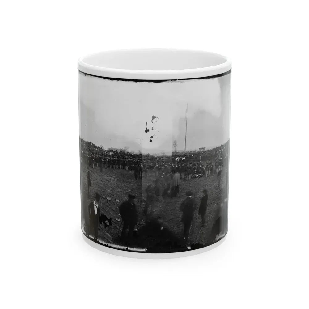 Dedication Ceremonies At The Soldiers' National Cemetery, Gettysburg, Pennsylvania(3) (U.S. Civil War) White Coffee Mug 11oz - Go Mug Yourself