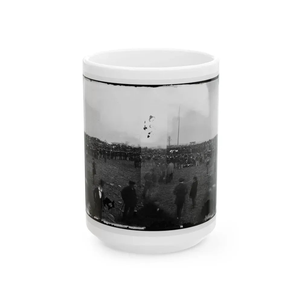 Dedication Ceremonies At The Soldiers' National Cemetery, Gettysburg, Pennsylvania(3) (U.S. Civil War) White Coffee Mug 15oz - Go Mug Yourself