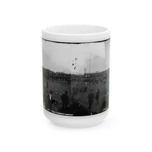 Dedication Ceremonies At The Soldiers' National Cemetery, Gettysburg, Pennsylvania(3) (U.S. Civil War) White Coffee Mug 15oz - Go Mug Yourself
