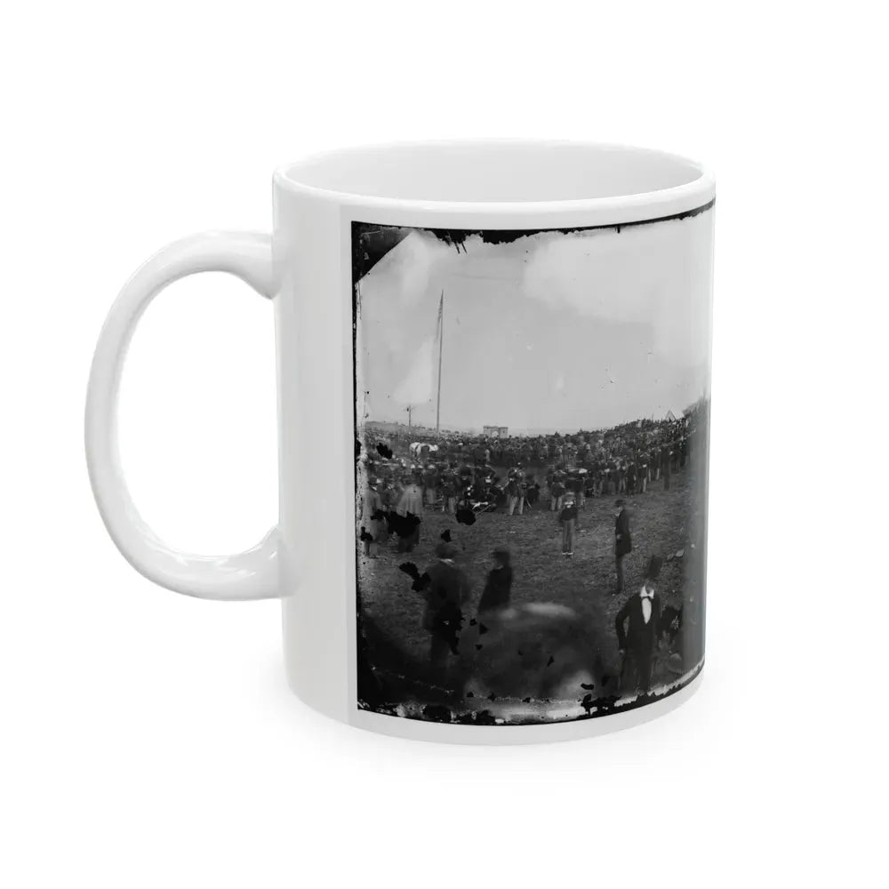 Dedication Ceremonies At The Soldiers' National Cemetery, Gettysburg, Pennsylvania(3) (U.S. Civil War) White Coffee Mug - Go Mug Yourself