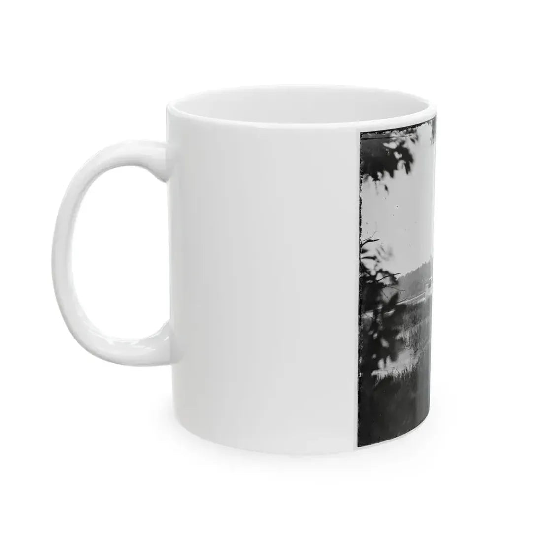 Deep Bottom, Va. U.S. Gunboat Mendota (In Service May 2, 1864) On The James (U.S. Civil War) White Coffee Mug - Go Mug Yourself