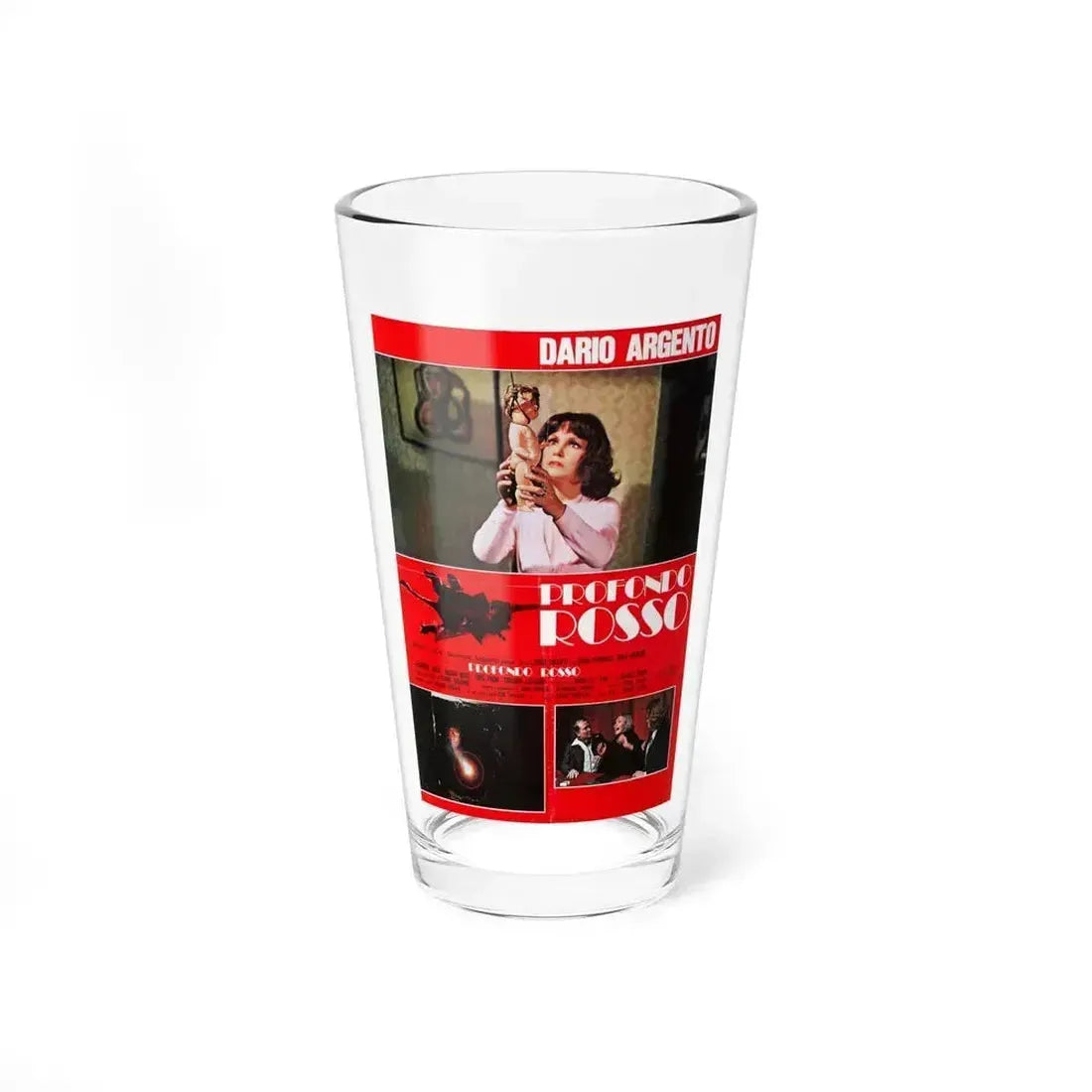 DEEP RED (ITALIAN) 2 1975 Movie Poster - Pint Glass 16oz 16oz - Go Mug Yourself