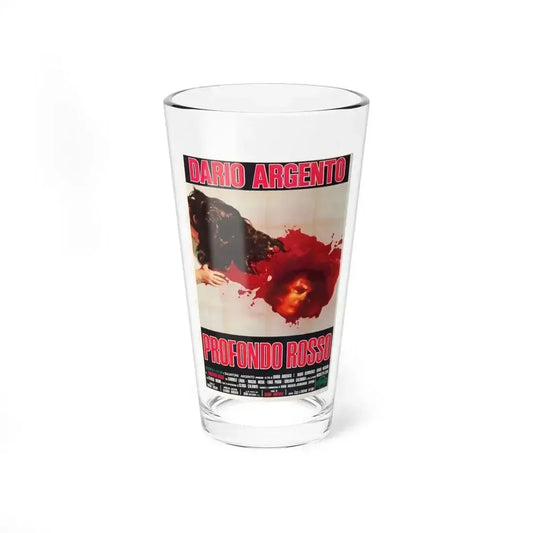 DEEP RED (ITALIAN) 3 1975 Movie Poster - Pint Glass 16oz 16oz - Go Mug Yourself