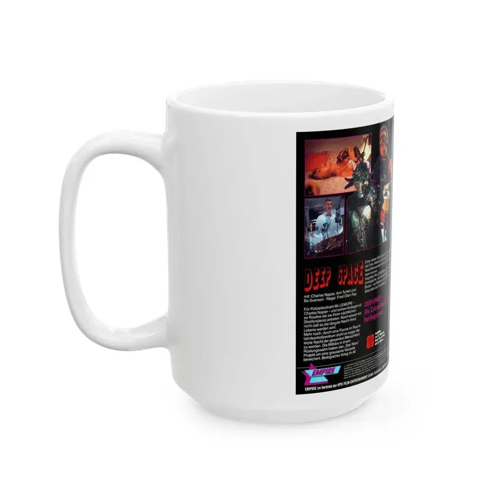 DEEP SPACE (VHS COVER) - White Coffee Mug - Go Mug Yourself