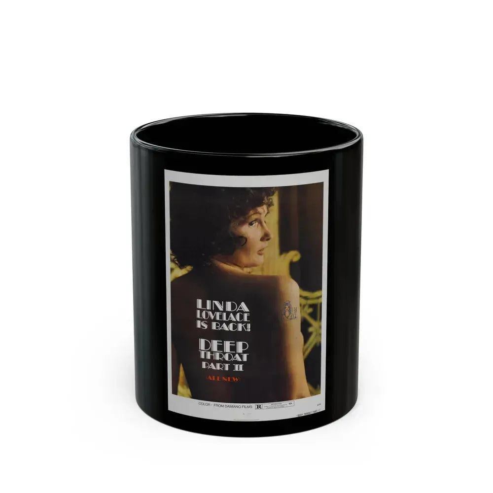 DEEP THROAT PART II 1974 Movie Poster - Black Coffee Mug 11oz - Go Mug Yourself