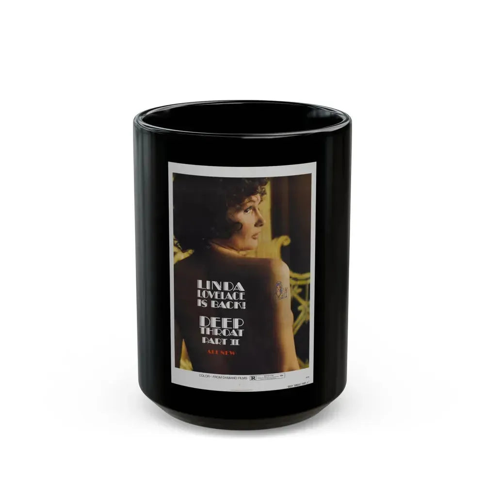 DEEP THROAT PART II 1974 Movie Poster - Black Coffee Mug 15oz - Go Mug Yourself