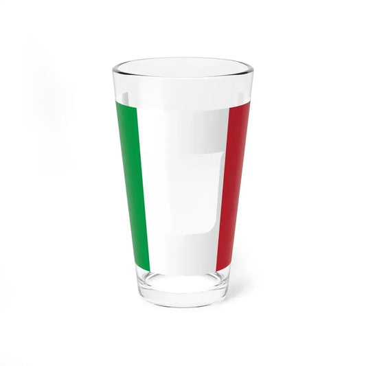 Defaced Italian flag (Italy) Pint Glass 16oz 16oz - Go Mug Yourself
