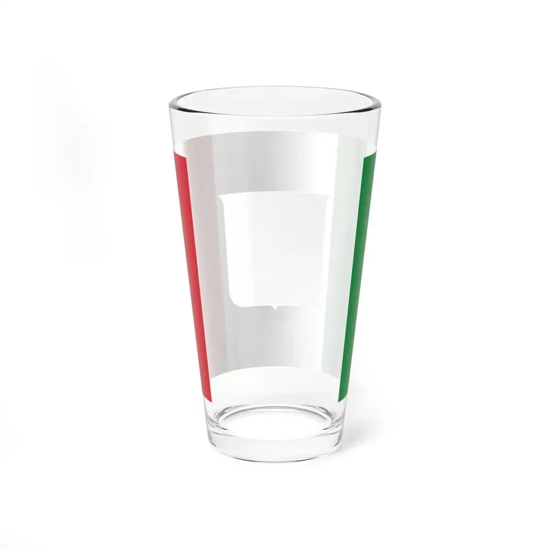 Defaced Italian flag (Italy) Pint Glass 16oz - Go Mug Yourself