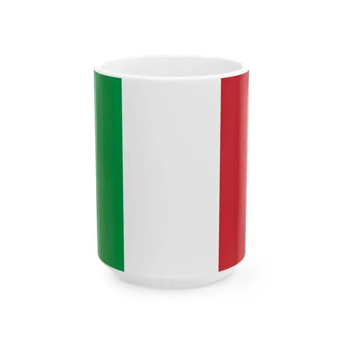 Defaced Italian flag (Italy) White Coffee Mug 15oz - Go Mug Yourself