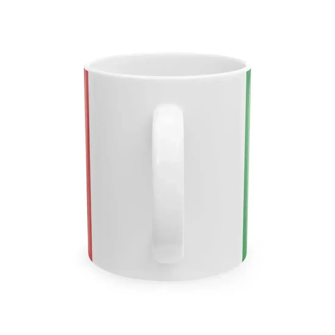 Defaced Italian flag (Italy) White Coffee Mug - Go Mug Yourself