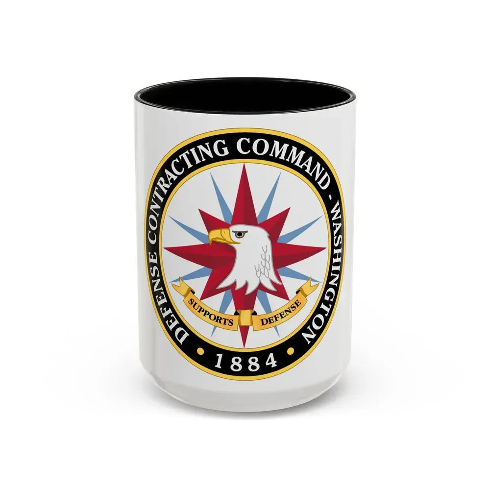 Defense Contracting Command Washington (U.S. Army) Accent Coffee Mug 15oz Black - Go Mug Yourself