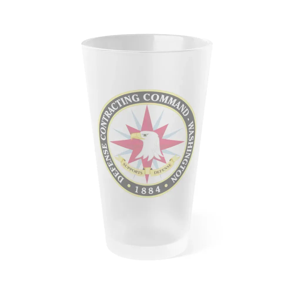 Defense Contracting Command Washington (U.S. Army) Frosted Pint Glass 16oz Default Title - Go Mug Yourself