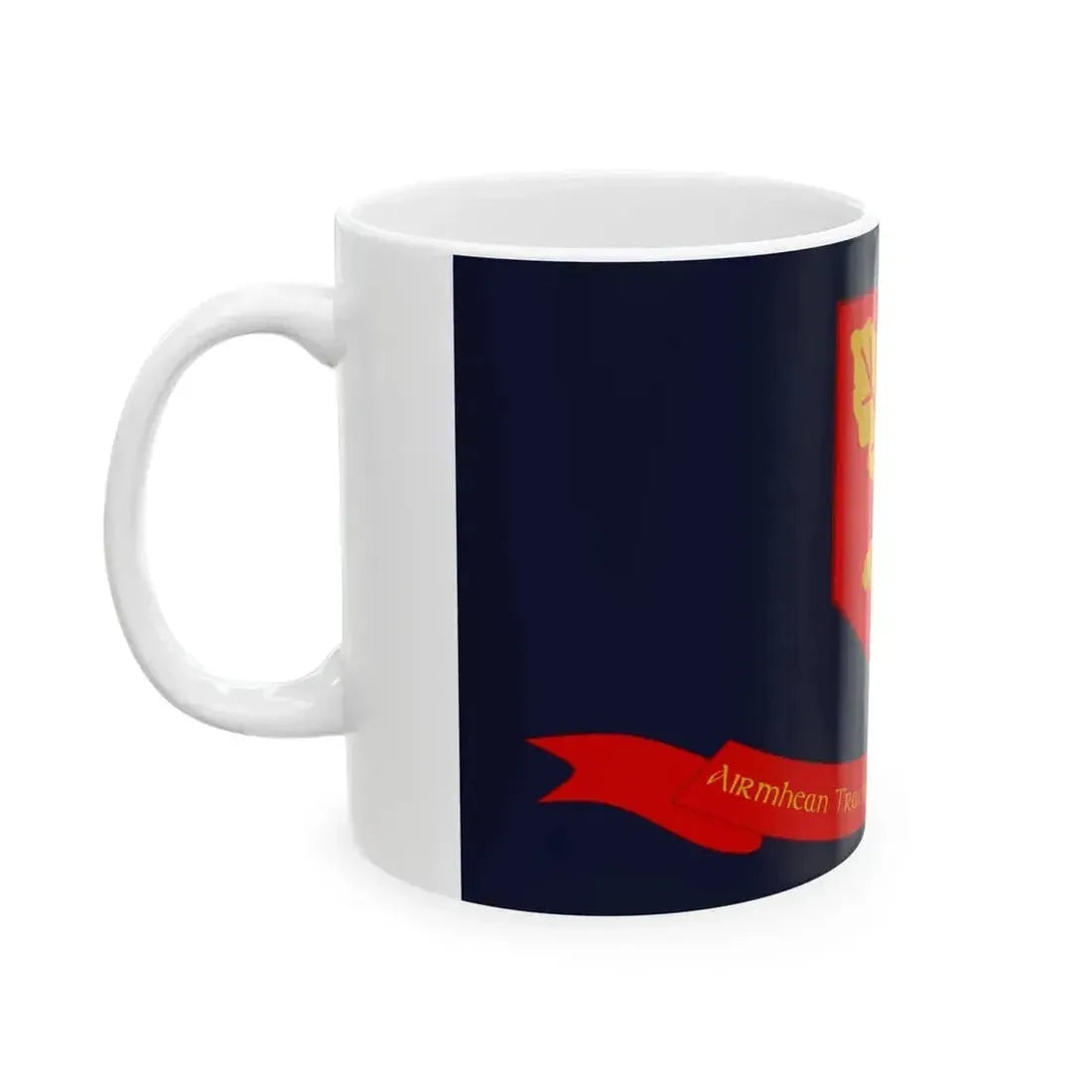 Defense Force Training Centre Flag Ireland (Ireland) White Coffee Mug - Go Mug Yourself