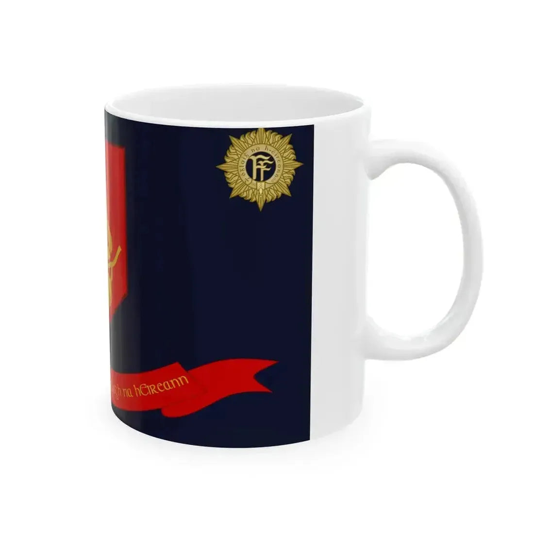 Defense Force Training Centre Flag Ireland (Ireland) White Coffee Mug - Go Mug Yourself
