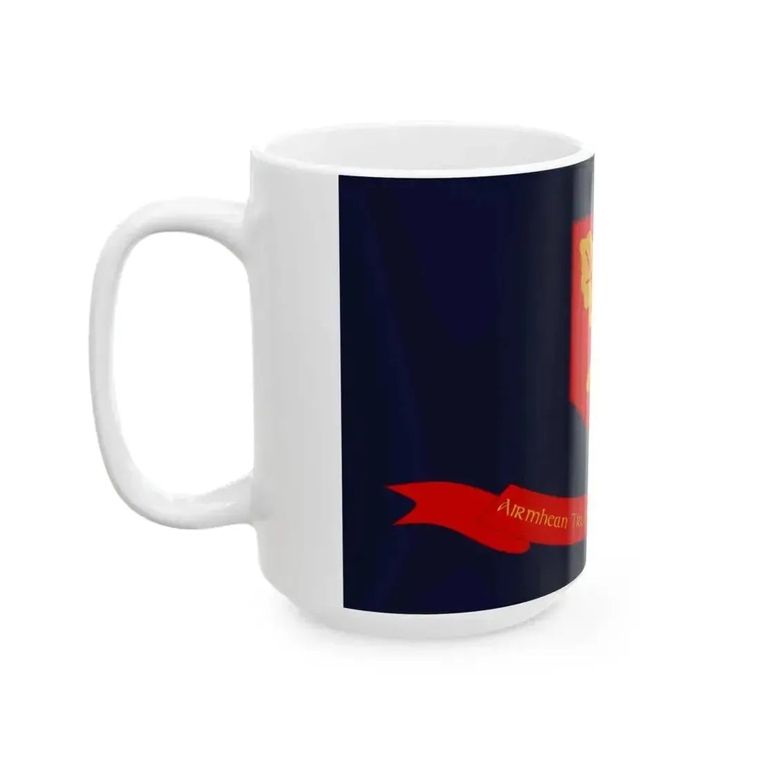 Defense Force Training Centre Flag Ireland (Ireland) White Coffee Mug - Go Mug Yourself