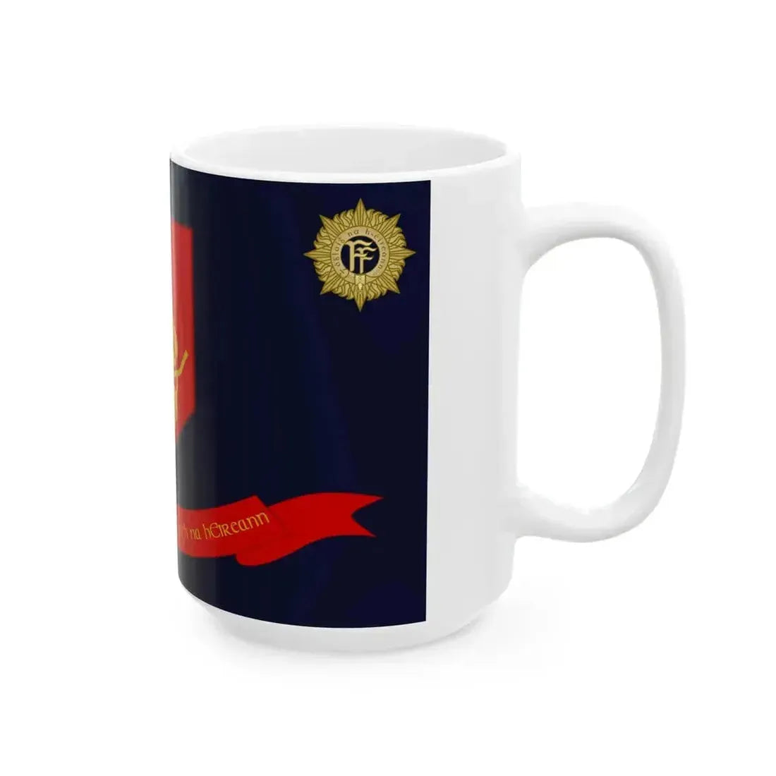 Defense Force Training Centre Flag Ireland (Ireland) White Coffee Mug - Go Mug Yourself