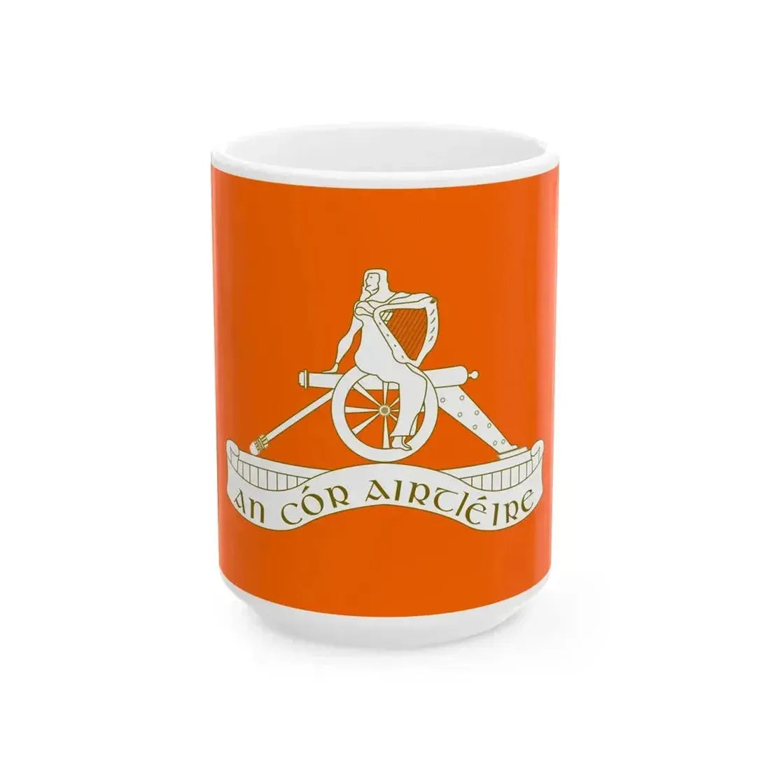 Defense Forces Artillery corps Ireland (Ireland) White Coffee Mug 15oz - Go Mug Yourself