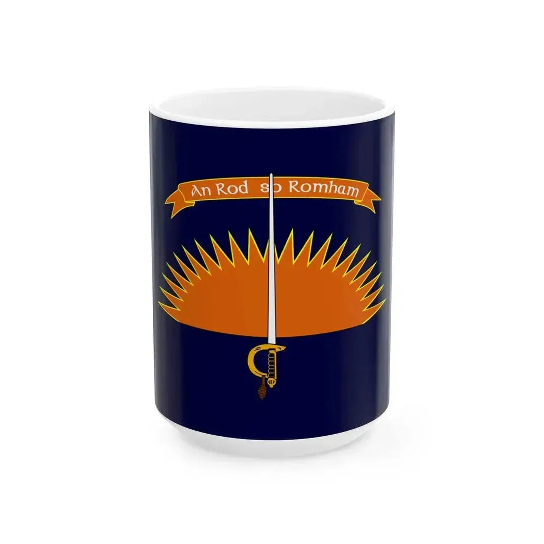 Defense Forces Cadet Colours Ireland (Ireland) White Coffee Mug 15oz - Go Mug Yourself