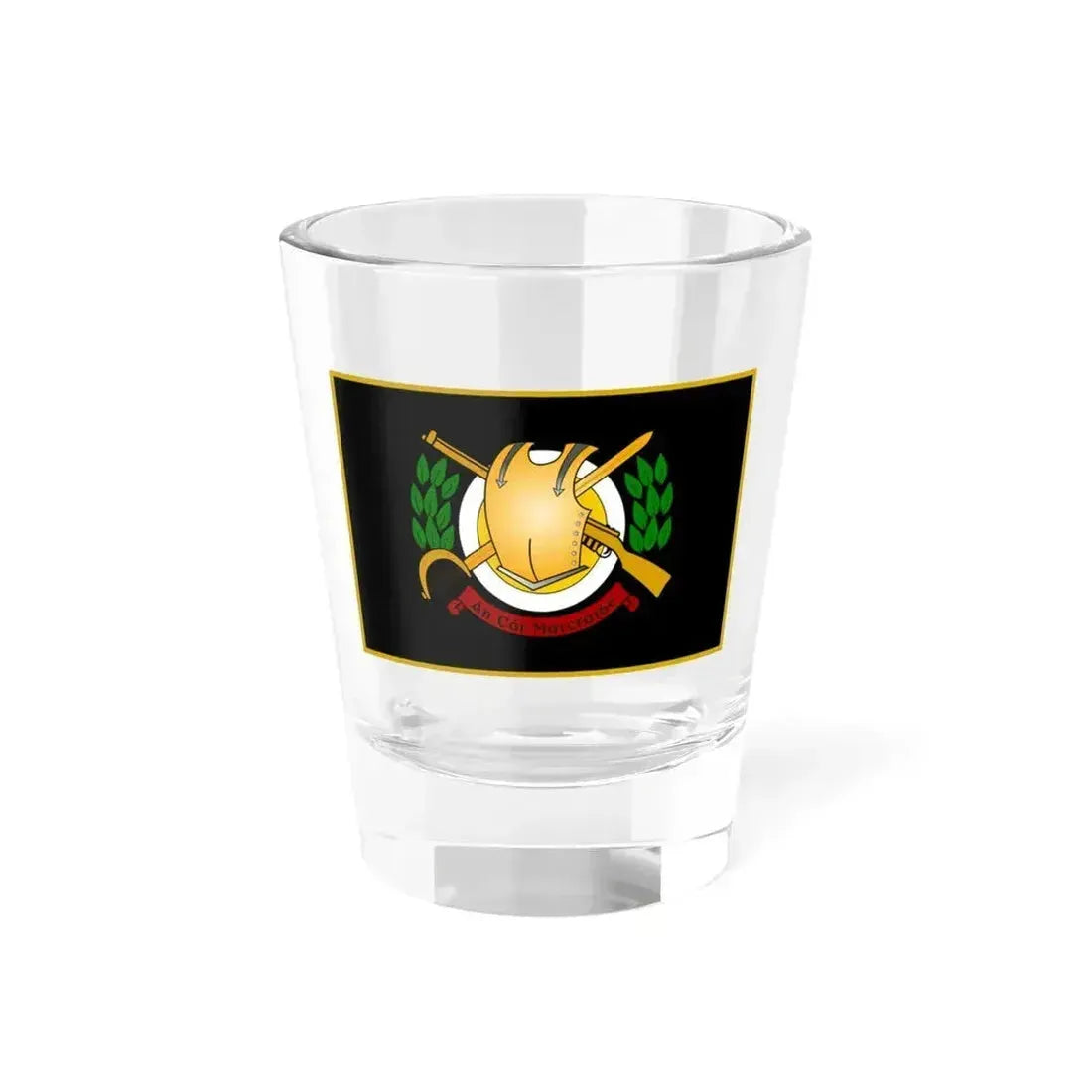 Defense Forces Cavalry Corps Flag Ireland (Ireland) Shot Glass 1.5oz 1.5oz - Go Mug Yourself
