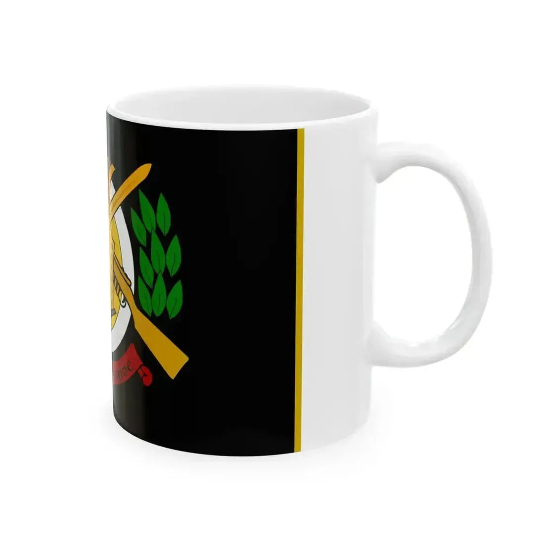 Defense Forces Cavalry Corps Flag Ireland (Ireland) White Coffee Mug - Go Mug Yourself