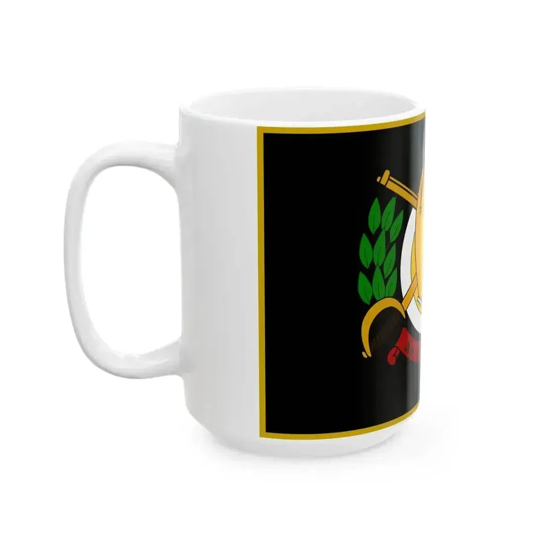 Defense Forces Cavalry Corps Flag Ireland (Ireland) White Coffee Mug - Go Mug Yourself