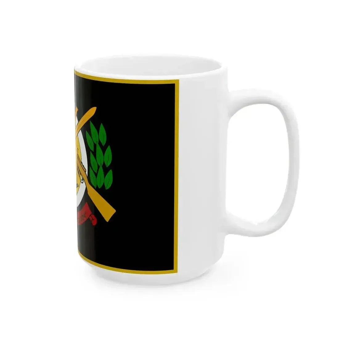 Defense Forces Cavalry Corps Flag Ireland (Ireland) White Coffee Mug - Go Mug Yourself