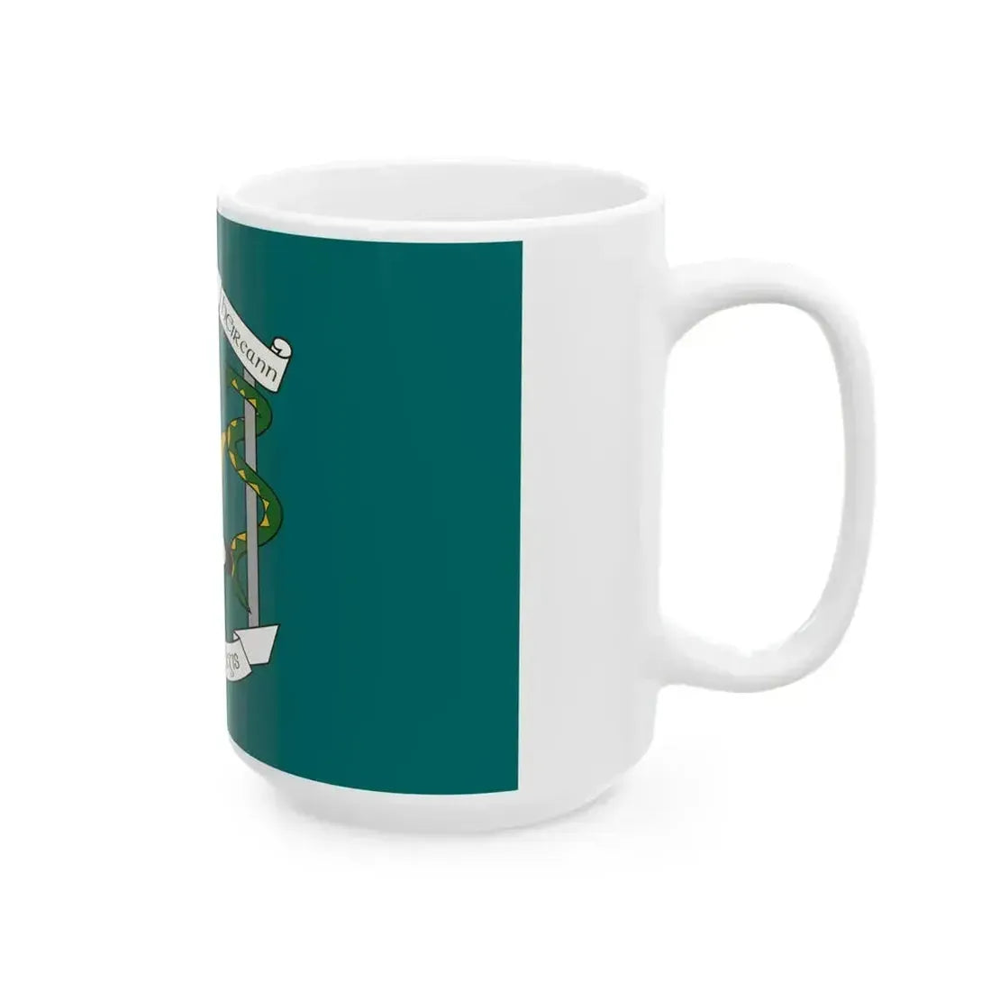 Defense Forces Medical Corps Flag Ireland (Ireland) White Coffee Mug - Go Mug Yourself