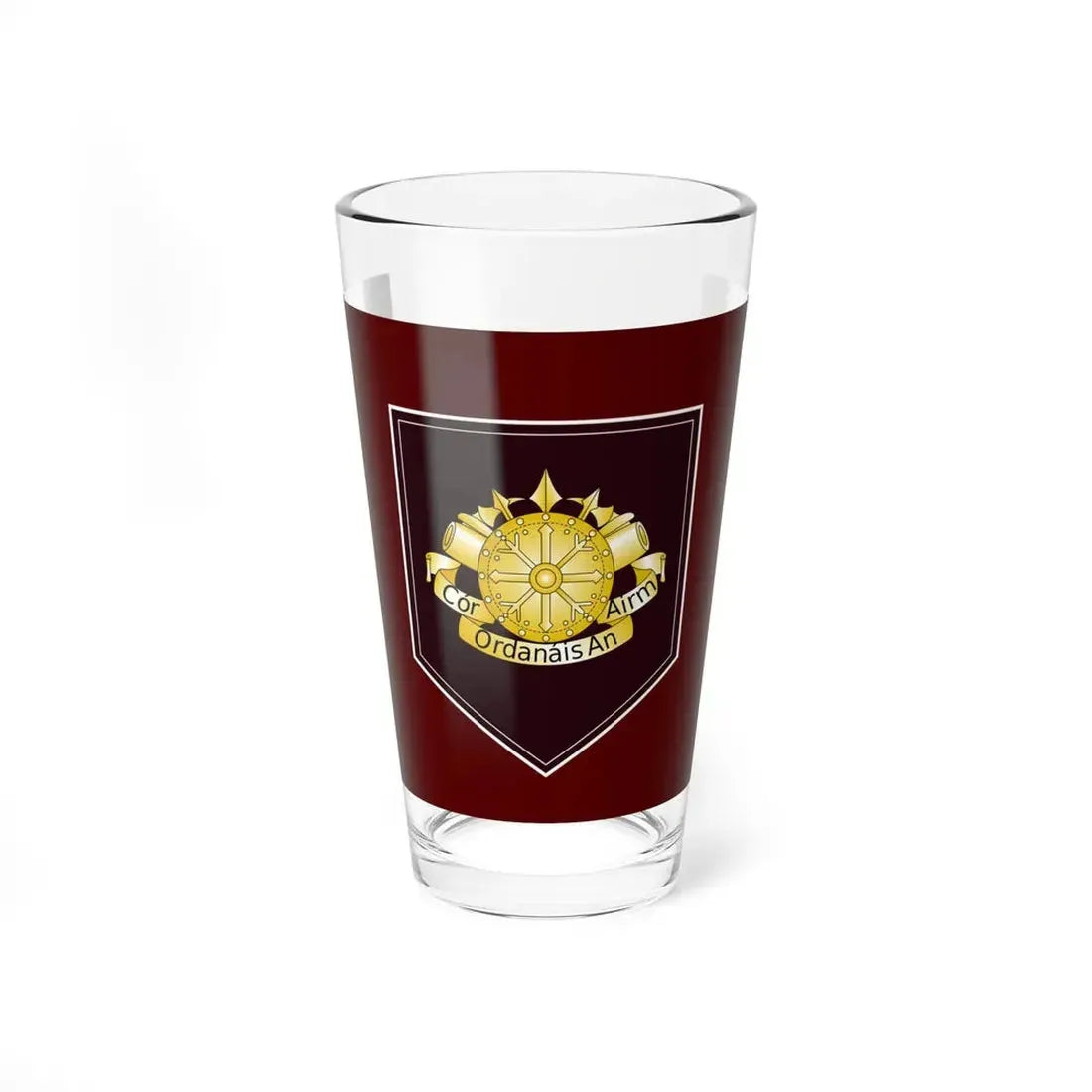 Defense Forces Ordnance Corps Flag Ireland (Ireland) Pint Glass 16oz 16oz - Go Mug Yourself