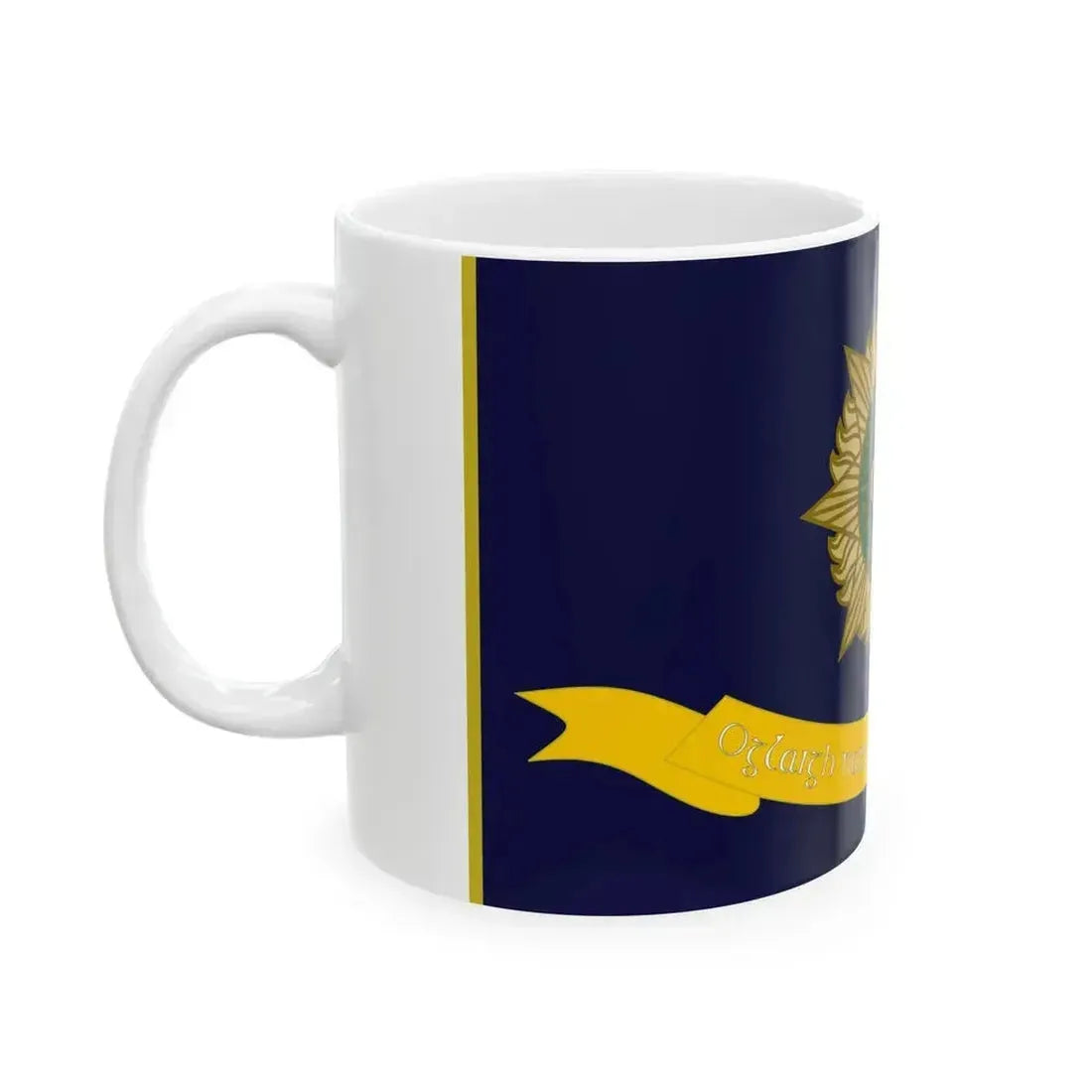 Defense Forces Organisation of National Ex-Servicemen Flag Ireland (Ireland) White Coffee Mug - Go Mug Yourself