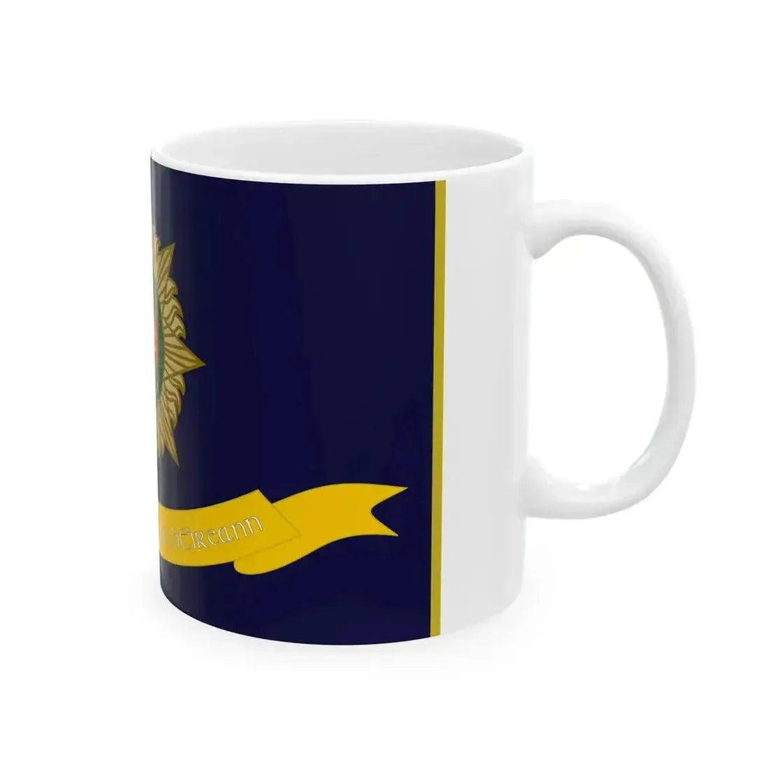 Defense Forces Organisation of National Ex-Servicemen Flag Ireland (Ireland) White Coffee Mug - Go Mug Yourself