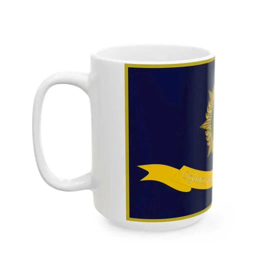 Defense Forces Organisation of National Ex-Servicemen Flag Ireland (Ireland) White Coffee Mug - Go Mug Yourself