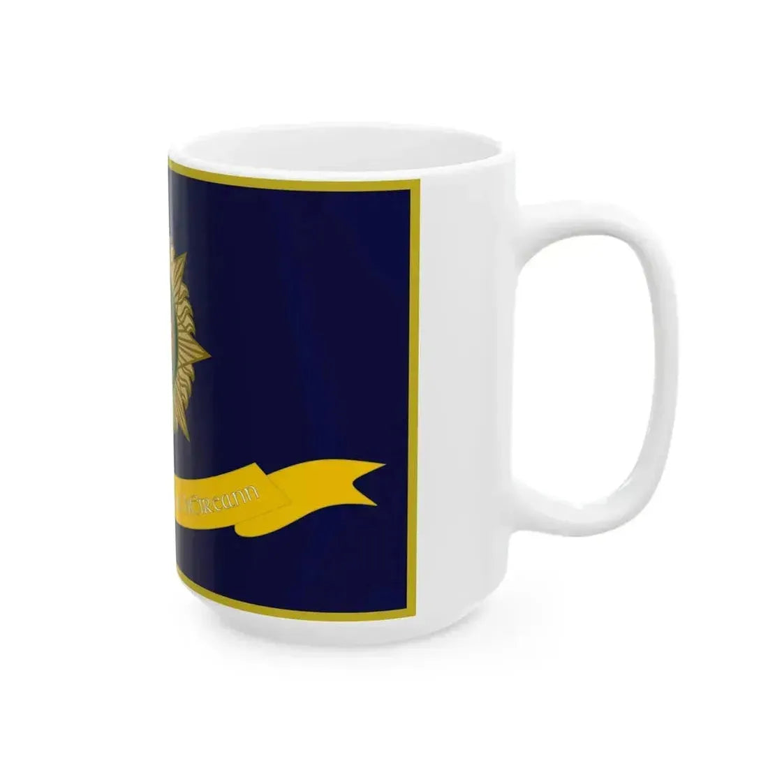Defense Forces Organisation of National Ex-Servicemen Flag Ireland (Ireland) White Coffee Mug - Go Mug Yourself