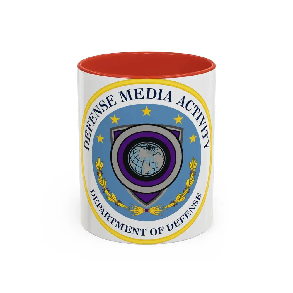 Defense Media Activity (U.S. Army) Accent Coffee Mug 11oz Red - Go Mug Yourself
