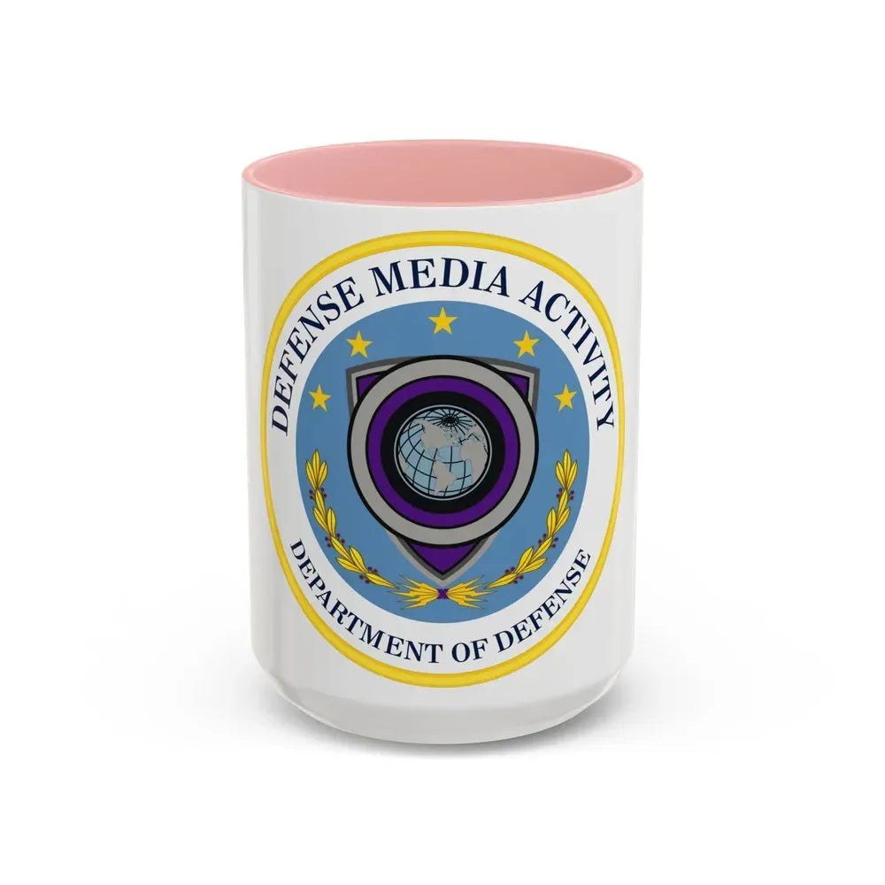 Defense Media Activity (U.S. Army) Accent Coffee Mug 15oz Pink - Go Mug Yourself