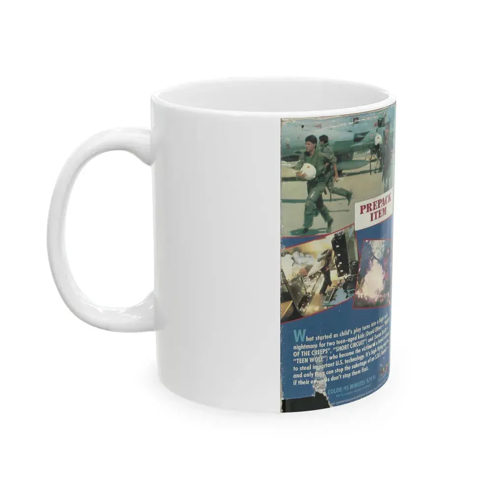 DEFENSE PLAY KODIAK FILMS (VHS COVER) - White Coffee Mug - Go Mug Yourself