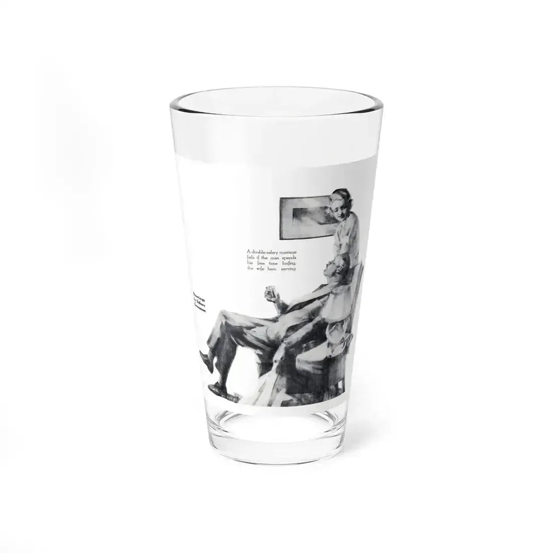 Deferred Marriage and Double Salary, Independent Woman, February 1934 - Pint Glass 16oz 16oz - Go Mug Yourself
