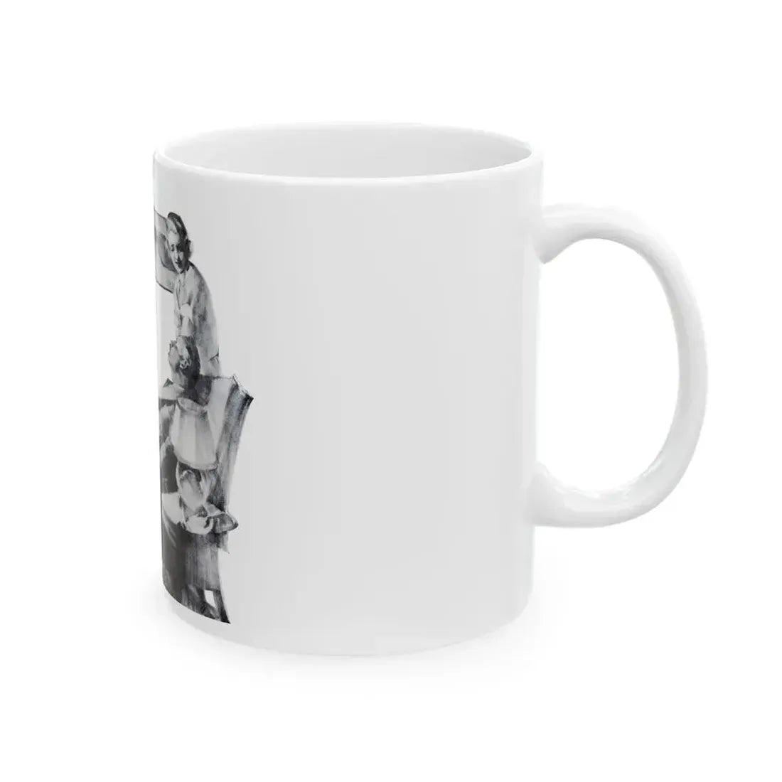 Deferred Marriage and Double Salary, Independent Woman, February 1934 - White Coffee Mug - Go Mug Yourself