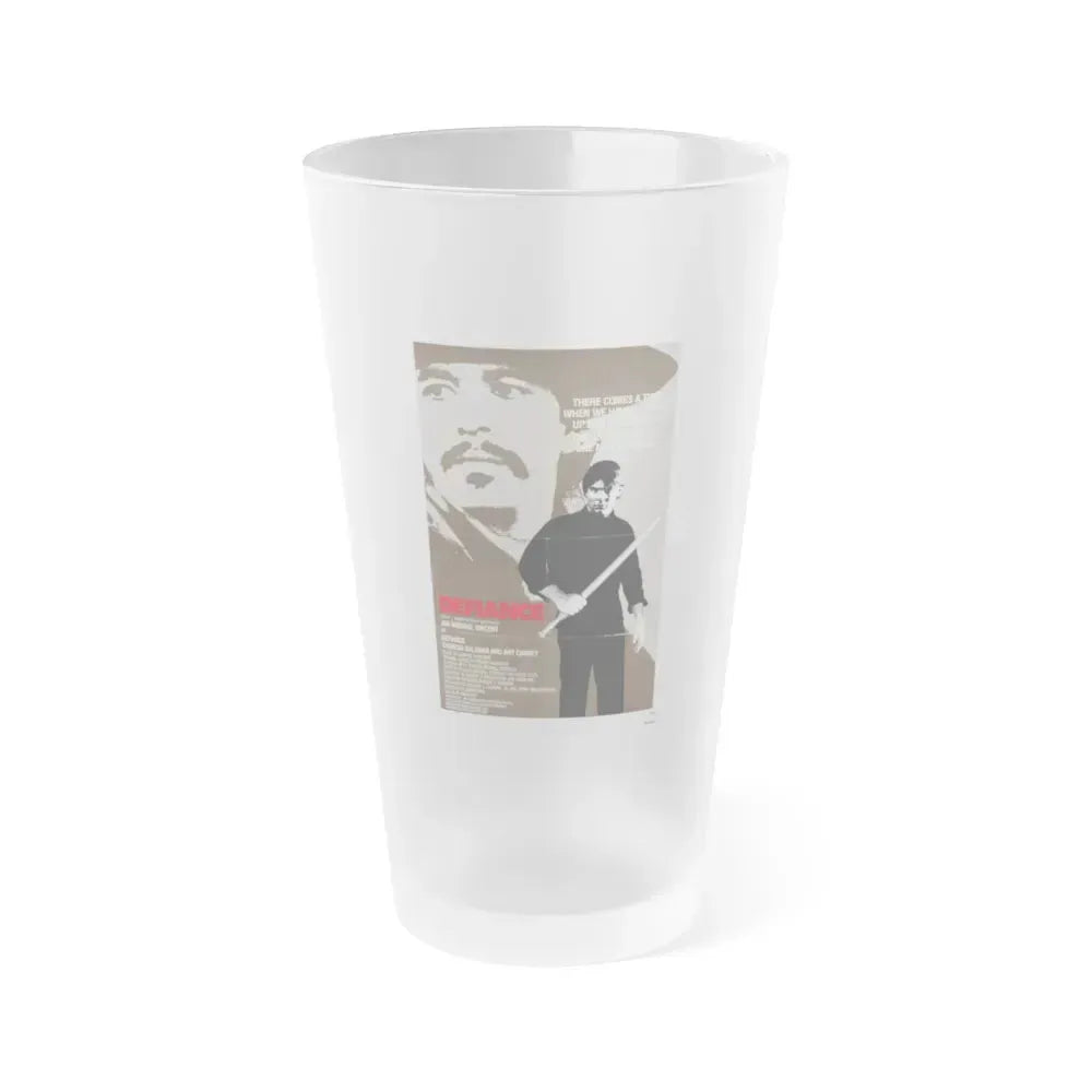 DEFIANCE 1980 Movie Poster - Frosted Pint Glass 16oz 16oz Frosted - Go Mug Yourself