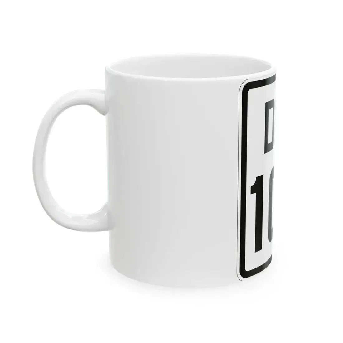 Delaware 100 1926 (Delaware) (Road Sign) White Coffee Mug - Go Mug Yourself
